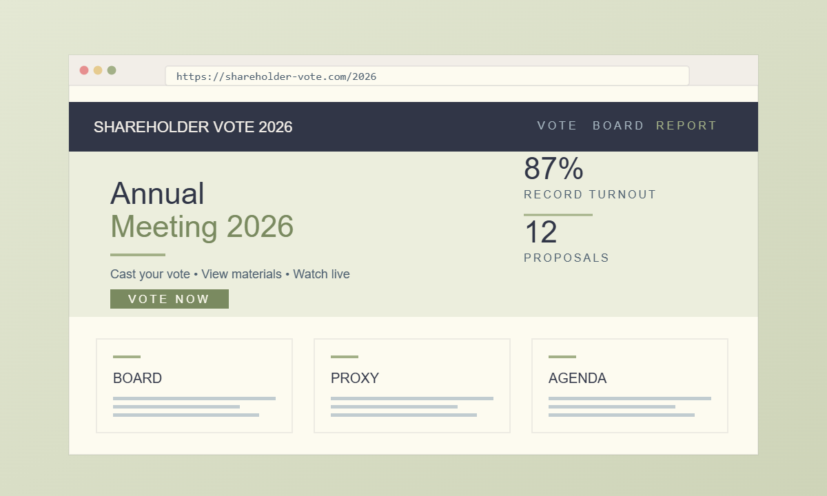 Financial Event Microsite preview
